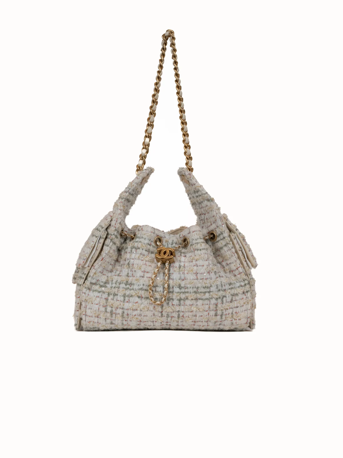 Chanel Tweed 25 Drawstring Bucket bag